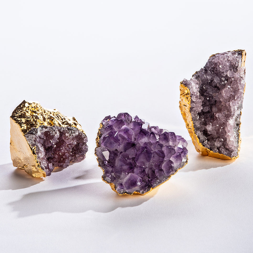 Gold Gilded Amethyst 